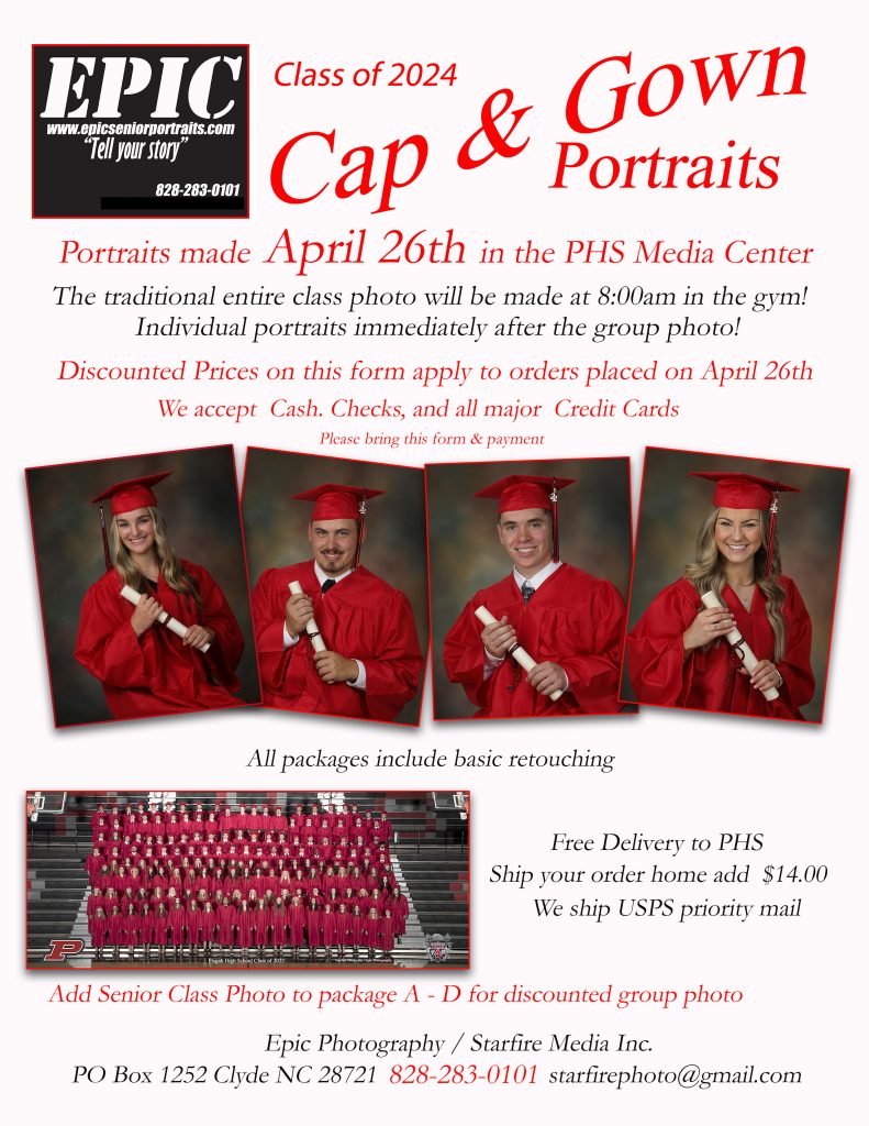 Senior Class Picture and Cap and Gown Pictures – Pisgah High School